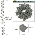 thumbnail image 2 of Artificial Plants String Lights 84ft 12 Pack Fake Ivy Garland Lamp With Remote Control, 2 of 4