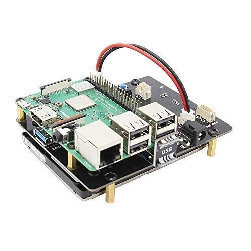 Geekworm Raspberry Pi 3 B /3B SATA HDD/SSD Storage Expansion Board, X820 V3.0 USB 3.0 Mobile Hard Disk Module for 2.5 Inch SATA HDD/SSD/Raspberry Pi 3 Model B (B Plus)/3 B/ROCK64/Tinker Board
