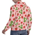 thumbnail image 6 of Lsque Strawberries Pattern Casual Men's Hoodie,Hooded Sweatshirt with Kangaroo Pocket,Pullover Hoodie-XX-Large, 6 of 7