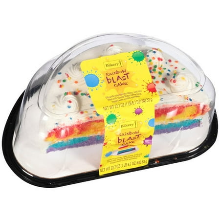 Multi Color Rainbow Blast Half Cake