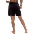 thumbnail image 2 of Texere Men's 100% Organic Mulberry Silk Boxers Underwear - Luxury Boxer Shorts, Breathable Pajama (Country Club, Black, Medium), 2 of 5