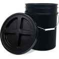 , 5 Gallon Bucket with Gamma Seal Screw on Airtight Lid, Set of 3, Food
