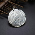 thumbnail image 3 of RSAMD Rose Flower Mother of Pearl Shell Necklace Charm Pendant Crystal Healing Jewelry-1PC, 3 of 6