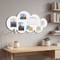 thumbnail image 4 of Cloud Shaped Bulletin Board Adhesive Pin Board Wall Mount Display Board, Cute Cloud-Shaped Thick Board for Photos Notes and Reminders, No-Drill Wall Decor for Kid Room Study and Office Display, 4 of 6