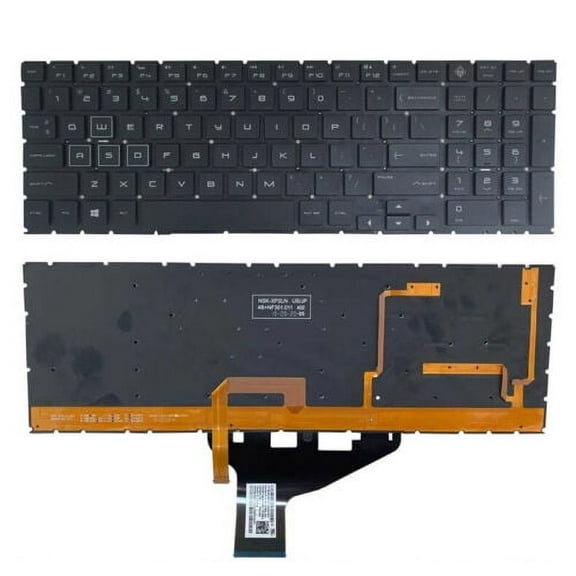 New US Black English Backlit Laptop Keyboard (Without palmrest) for HP Omen 15-DC 15-DC0051NR 15T-DC000 15-DC0010CA 15-DC0010NR 15-DC0011NR 15-DC0020CA 15-DC0020NR 15-DC0024CL 15-DC0025CA 15-DC0025CA