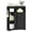 Black, variant on Slim Bathroom Storage Cabinet, Toilet Paper Storage Cabinet with Sliding Doors, Small Cabinets with Toilet Paper Holder, Adjustable Shelf, Next to Toilet, for Small Spaces, Black BC62804X