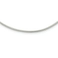 thumbnail image 2 of 925 Sterling Silver Round 2mm Neck Collar Neckwire Chain Cuff Choker Necklace, 2 of 3