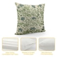 thumbnail image 4 of COMIO Sage Green Floral Pillow Covers Spring Vintage Rustic Old Style Cute Flower Green Cream Print Decorative Outdoor Pillowcases Farmhouse Throw Cushion Case Decor for Couch Sofa Bed, 4 of 5