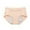 Beige, variant on Aofany Women Plus Size Comfortable Breathalbe Panties Leak Proof Menstrual Period Underwear Solid Color Everyday Briefs