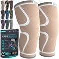 thumbnail image 1 of Rodilleras de compresión Modvel para mujer y hombre (paquete de 2). Ideales para correr, dolor de rodilla, rodilleras deportivas para entrenamiento, desgarro de menisco, ligamento cruzado anterior (LC, 1 of 5