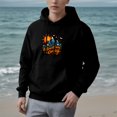 thumbnail image 2 of Women's Long Sleeve Hoodie Pullover Sweatshirt with Pockets - Colorful Adventure Design with Sun Mountains & Birds, 2 of 7