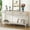 Beige, variant on MDF Entryway Console Table with Vertical Stripe Drawers for Hallway Living Room Foyer Offers Convenient Storage and Easy Assembly