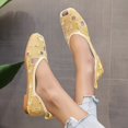 thumbnail image 4 of Vedolay Wide Casual Shoes For Women Womens Casual Shoes Flat Nurse Shoes Comfortable Walking Knit Loafer Sneaker,Yellow 9, 4 of 5