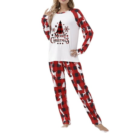 

Christmas Matching Family Pajama Sets for Adults Kids Baby Dog Holiday Xmas Sleepwear Set