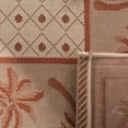 thumbnail image 6 of SAFAVIEH Courtyard Charles Floral Indoor/Outdoor Area Rug, Ivory/Rust, 6'7" x 9'6", 6 of 7