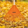 thumbnail image 4 of Superio Kids Rake with 24" Hardwood Handle - Kids size Orange/Light brown, 4 of 9