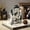 Beige, variant on YIMWNYI Halloween Skull Resin Decorative Ornament, Spooky Skeleton Decor, Perfect for Halloween Festivals, Living Room and Bedroom Accents, Unique Home Decoration