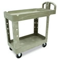 thumbnail image 2 of Rubbermaid Heavy-duty Utility Cart, Two-shelf, 17.13w X 38.5d X 38.88h, Beige, 2 of 2