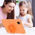 thumbnail image 6 of FJLBDE Case for iPad Pro 11 (M4) 2024 with Butterfly Stand, Shockproof Protective Tablet Cover with Shoulder Strap for Kids Girls, Orange, 6 of 7