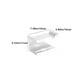 thumbnail image 3 of Portarrollos de papel higiénico de pared | Soporte autoadhesivo de plástico inoxidable con estante | Gris mate, negro y blanco | Dispensador de rollos de papel higiénico duradero para el hogar y la, 3 of 6