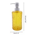 thumbnail image 4 of Ofertas Únicas 1 Pc Elegante Dispensador de Jabón con Patrón de Lunares para Baño 16.9oz Naranja Tono Plateado, 4 of 6