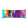 thumbnail image 2 of Picia Lizard With Sunglasses Colorful Body Pillow Cover - Super Soft Microfiber 20x54 Body Pillow Case - Envelope Closure, Wrinkle, Stain Resistant Body Pillow Cover,Elegant Bedding, 2 of 8