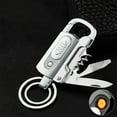 thumbnail image 1 of HLONK Electronic Rechargeable Lighter， Electric Lighter， Transparent Double Lighter LED Power Display Type-C Rechargeable Lighter Outdoor Windproof Blue, 1 of 6