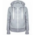 thumbnail image 3 of Dezsed Womens Active Long Sleeve Zip Up Hoodies Fashion Women Casual Hooded Slim Zipper Fleece Sweater Coat Gray, 3 of 3