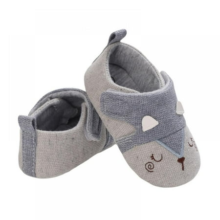 

Infant Baby Boys Girls Slipper Soft Sole Non Skid Sneaker Moccasins Toddler First Walker Cirb House Shoes 0-18Months