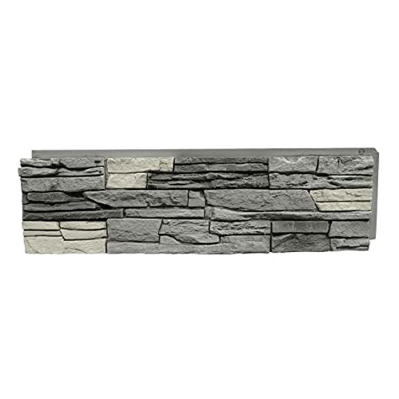 Faux Stacked Stone Panel 41" x 11.25" in Northern Slate Color for Do It Yourself Friendly Home Improvement Projects$$Tools & Hardware Other