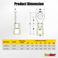 thumbnail image 3 of EverStart 8-Piece Heat Shrink Ring Wire Connectors for 12-10 Gauge, Yellow, 3 of 8