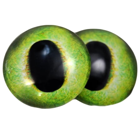 Friendly Green Dragon Glass Eyes