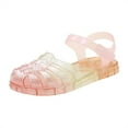 thumbnail image 1 of IUJSOY Sandales en Gelée pour Filles à Bout Fermé Princesse Chaussures d'Été de Robe Pêcheur Eau Plage Plates, 1 of 7