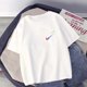 thumbnail image 1 of Camiseta de algodón de marca de moda de verano para hombre, suelta, de gran tamaño, cuello redondo, estampada, deportiva, base superior para el cabello, 1 of 6