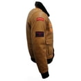 thumbnail image 3 of Mens Nappa Leather Bomber Jacket-Colburn in Tan, 3 of 5
