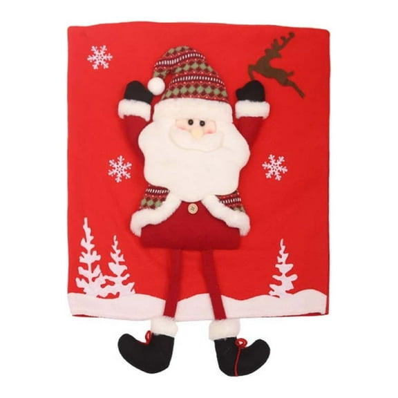 Hot Sale!Long Chair Christmas Chair Cover,Cloth Chair Back Covers,Christmas Figure Hands Up Long Legged Chair Covers,Chair Covers for Christmas Dining Room Kitchen Wedding Party Decor