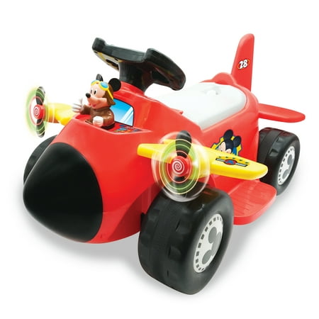Disney Mickey Mouse 6-Volt Powered Activity Plane Ride-On
