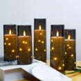 thumbnail image 4 of Velas LED sin llama kakoya con temporizador, 5 unidades con guirnalda de luces, 4 of 6