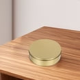 thumbnail image 2 of latas redondas para galletas con tapa, para Navidad, dulces y aperitivos, de metal dorado., 2 of 6