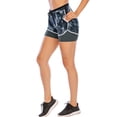 thumbnail image 5 of SAYFUT Women's Performance Double layer Running Shorts Workout Sports Yoga Shorts Tights Pants, 5 of 7
