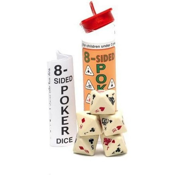 8 Sided Poker Dice Game by Koplow Games