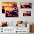 thumbnail image 4 of Designart "Blue And Pink Artistic Portrayals Of Muscle Cars" Cars Off-Road Canvas Print, 4 of 5