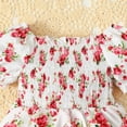 thumbnail image 3 of Gibobby Mameluco para niño de manga corta con estampado Floral para niños y niñas, mono, monos para recién nacidos, ropa, diademas(Blanco, 6-9 Meses), 3 of 5