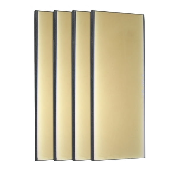 Uxcell 5packs Welding Lens, 2" x 4.25" Shade 11 Glass Replacement Lens Gold Coated Black