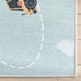 thumbnail image 4 of Well Woven Kids Rugs Traffic Modern Green Printed Distressed Machine Washable 3'3" x 5' Area Rug, 4 of 7
