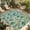 SpringGreen SeaGreen Beige, variant on Green Palm Leaf Outdoor Rug for Patio/Deck/Porch, Non-Slip Large Area Rug 5 x 8 Ft, Tropical Plants Retro Pastoral Summer Indoor Outdoor Rugs Washable Area Rugs, Reversible Camping Rug Carpet Runner