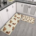 thumbnail image 2 of Dachshund Footprint Kitchen Rugs Sets Of 2,Anti Fatigue Kitchen Mat Rugs Non Slip Washable,Decorative Kitchen Floor Mats for Kitchen,Sink,Laundry,17"x30"+17"x47", 2 of 7