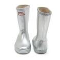 thumbnail image 6 of Hunter Toddlers Original First Classic Metallic Rain Boots, Silver,6 M US, 6 of 7