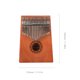 thumbnail image 3 of Kalimba pequeño de caoba, bonito instrumento de 17 teclas, regalo exquisito para niños principiantes Likrtyny Para estrenar, 3 of 6