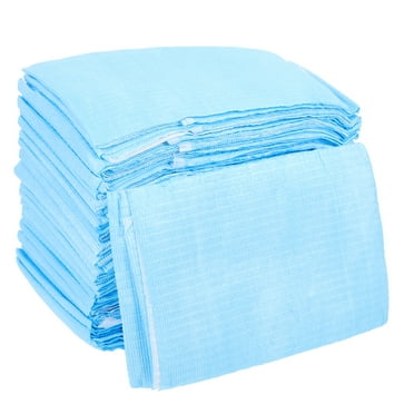 Qiushaoyue 30Pcs Disposable Dental Bibs Protective Scarf for Beauty Salon Absorbent Dental Scarf